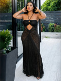 Tassel Knits Sling Beach Maxi Dress ZSD-0347