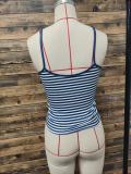 Stripe Print Sling Tank Top GYWO-2703