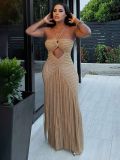 Tassel Knits Sling Beach Maxi Dress ZSD-0347
