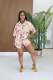 Print Short Sleeve Shirt Shorts 2 Piece Set TE-4751