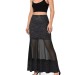 Fashion Patchwork Mesh Big Swing Long Skirts GFMA-TE2677