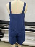 Solid Color Sleeveless Sling Romper GYWO-55038