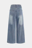 Fashion Irregular Patchwork Straight Jeans GYLN-0010