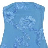 Sexy Ribbon Print Backless Tube Top Maxi Dress BY-7671