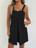 Solid Color Sleeveless Sling Romper GYWO-55038