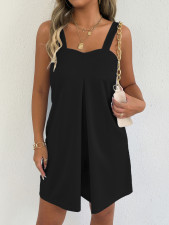 Solid Color Sleeveless Sling Romper GYWO-55038