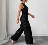 Sleeveless Irregular Sling Loose Jumpsuit GFMA-TE2657