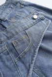 Fashion Irregular Patchwork Straight Jeans GYLN-0010