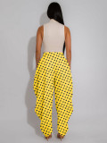 Casual Polka Dots Print Wide Leg Pants YMEF-59065