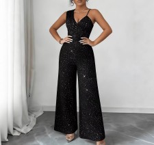 Sleeveless Irregular Sling Loose Jumpsuit GFMA-TE2657