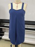 Solid Color Sleeveless Sling Romper GYWO-55038