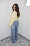 Fashion Irregular Patchwork Straight Jeans GYLN-0010