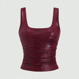 Sleeveless Solid Color Tank Top GXIY-K26L2324
