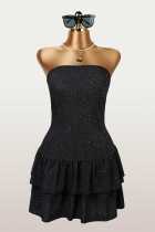 Solid Color Tube Top Cake Dress GXIY-K25L1770
