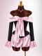 Bow Flare Sleeve Patchwork Top And Skirt Set GXIY-K25L1908