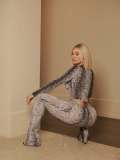 Long Sleeve Print Sport Two Piece Pants Set YWXS-K25L1718