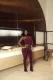 Solid Color Wrap Chest Top Two Piece Pants Set YWXS-K25L1756