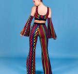 Irregular Colorful Print Pants GFMA-TE2676
