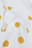 Polka Dots Print Loose Midi Dress GYLY-11188