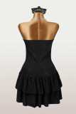 Solid Color Tube Top Cake Dress GXIY-K25L1770