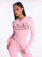 VIP1 Letter Print Zipper Hooded Coats Pants Suit  YWXS-K26L2290
