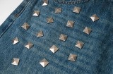 Plus Size Rivet-Detail Straight-Leg Jeans GYLN-4689