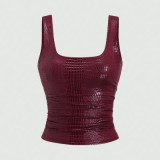 Sleeveless Solid Color Tank Top GXIY-K26L2324