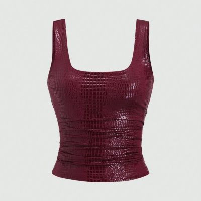 Sleeveless Solid Color Tank Top GXIY-K26L2324