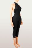 Sexy Backless Sleeveless Solid Seventh Jumpsuit YWXS-P5218506X