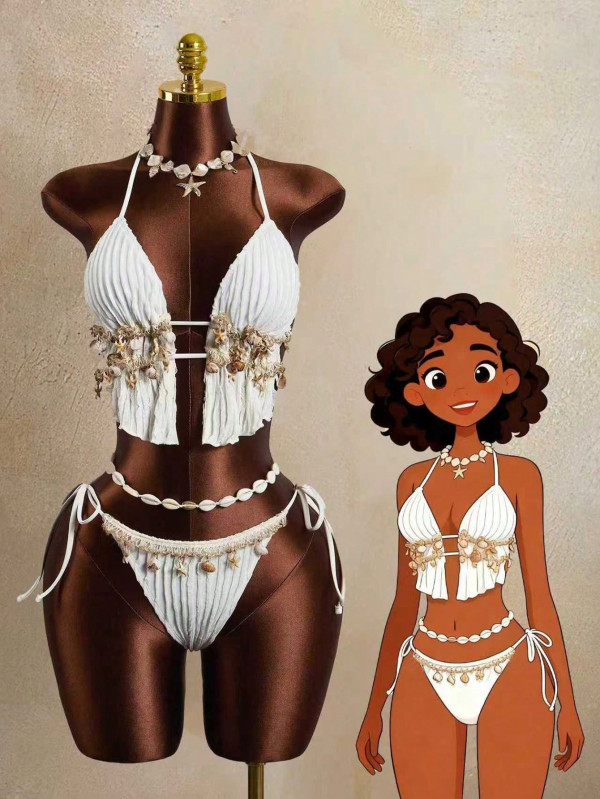 Sexy Tie Up Solid Color Bikini 2 Piece Swimsuit GXIY-K26L2152