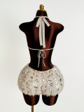 Sexy Sequin Backless Romper GXIY-K26L2109