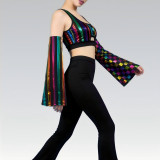  Colorful Foil-stamped Coated Vest With Sleeves GFMA-TE2676S