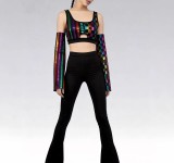  Colorful Foil-stamped Coated Vest With Sleeves GFMA-TE2676S