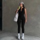 Solid Color Sleeveless Sport Jumpsuit YWXS-LR12022