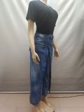 Fashion Faux Two-piece Denim Jeans GAKF-60306