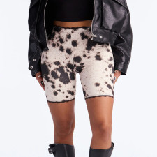 Print Lace High Waist Short MXBF-J26PT115