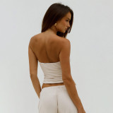 Casual Solid Color Two Piece Pants Set GSZM-D26ST119