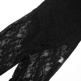 Lace Patchwork Backless Jumpsuit MXBF-J26JP029