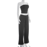 Casual Solid Color Two Piece Pants Set GSZM-D26ST119