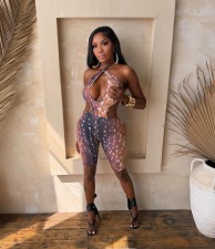 Print Backless One Piece Outfits GKYS-2932