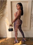 Print Backless One Piece Outfits GKYS-2932