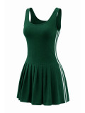 Sleeveless Solid Color Mini Dress HNIF-MC024