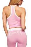 Letter Print Sleeveless Sport 2 Piece Set GKYS-2711-110