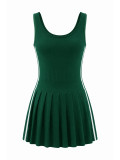 Sleeveless Solid Color Mini Dress HNIF-MC024