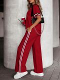Short Sleeve T Shirt Two Piece Pants Set HNIF-ZM018