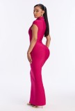Solid Color Tight Maxi Dress GKYS-2950