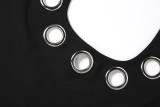 U Neck Halterneck Backless Mini Dress DLSF-K6D04929A