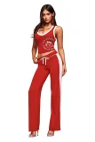 Letter Print Sleeve Contrast Color Two Piece Set GKYS-2710-112