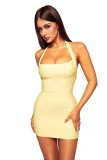 Solid Color U Neck Mini Dress GKYS-2627