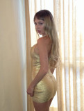 Solid Color U Neck Mini Dress GKYS-2627